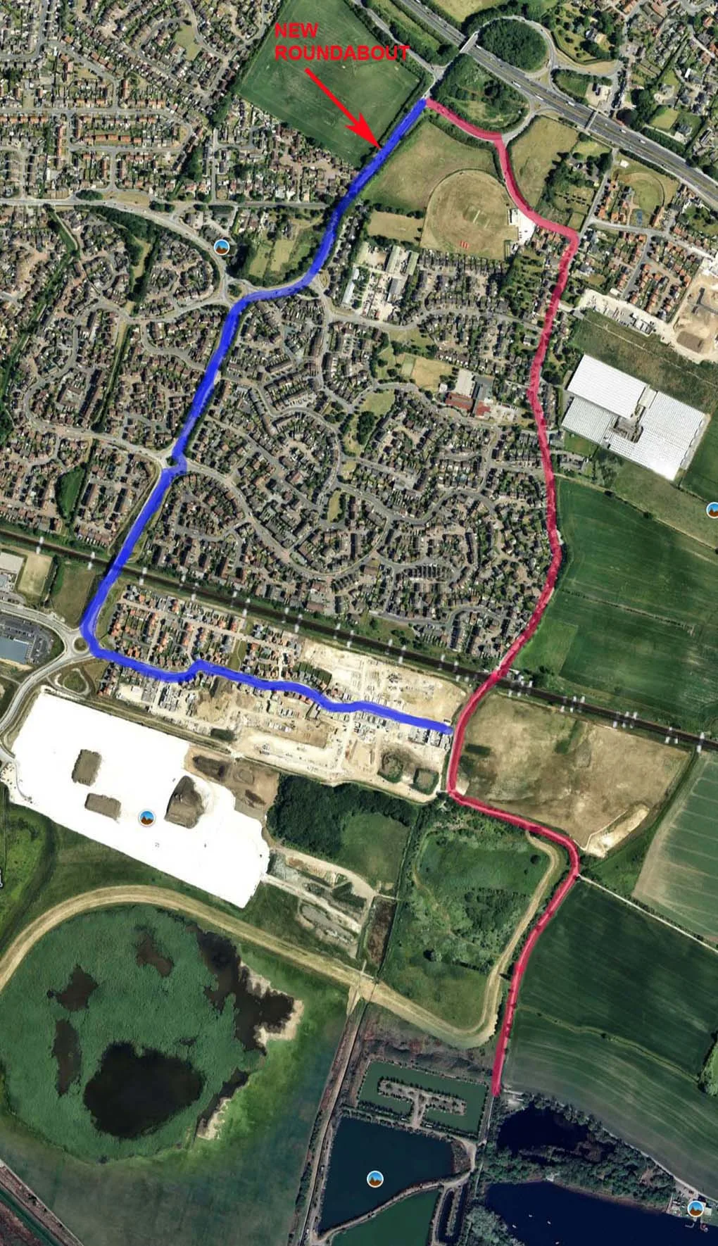 Map of updated Brough fishery access